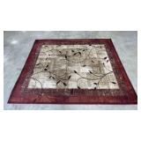 11 FT Allen & Roth Tinsley Red Area Rug