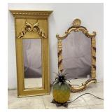 Pineapple Lamp & Decorative Wal Mirrors