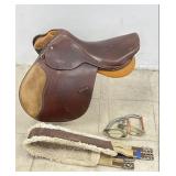 Vintage Collegiate Equestrian Saddle