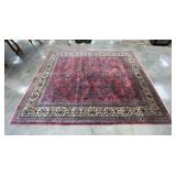 10 FT Hand Woven Wool Area Rug
