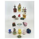 Porcelain, Metal & Beaded Trinket Boxes