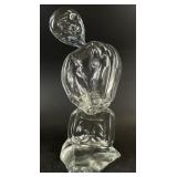 Art Glass Sculpture Signed