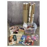 Selection of Holiday Decor, Disney Posters,
