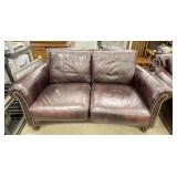 Bradington Young Traditional Leather Loveseat