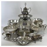 Selection of Silver Plated Serving Ware and More