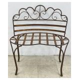Wrought Iron Deer Park Style Garden Bench