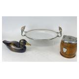 Vagabond House Tray & Vintage Biscuit Barrel