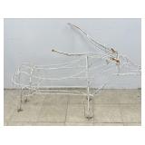 Metal Wire Longhorn Sculpture