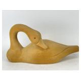 Vintage Carved Wood Goose