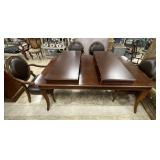 Wooden Dining Set w/ Nail Head Trim Chairs