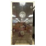 6.5 FT Antique Rouge De Chine Wedding Cabinet
