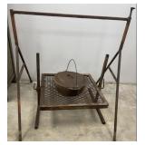 Heavy Duty Campfire Grill & Cast Iron Dutch Oven