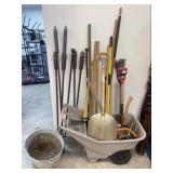 Selection of Outdoor Patio Torches & Garden Tools