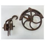 Antique Large Cast Iron Well Fender