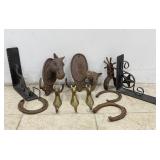 Cast Iron & Metal Horse Racks, Bookends & More