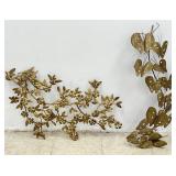 Mid Century Metal Floral Wall Hangings