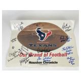 Signed Houston Chronicle Football Poster