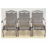 Wrought Iron Patio Spring Chairs