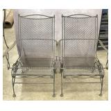 Wrought Iron Patio Spring Chairs