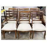 Mohagany Dining Chairs w/ Upholstered Seats