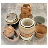 Terra Cotta & Glazed Garden Pots