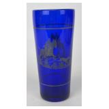 Vintage Hazel Atlas Cobalt Blue Glass w/