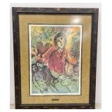 Framed Chagall Print "The Artist in the Park"