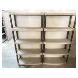 Plano 5 Shelf Plastic Shelving Units