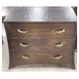 Platt Furniture 3 Drawer Crackle Finish Dresser