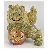 Vintage Kutani Porcelain Foo Dog
