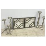Candle Holders & Wall Mirror Decor