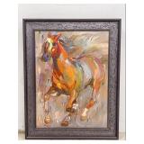 Abstract Expressionist Print of Horse