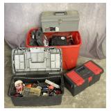 Assorted Tool Boxes, Hand Tools & More