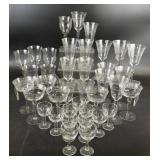 Floral Etched Drinking Glasses
