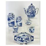 Chinese Chinoiserie Ginger Jar, Tea Pot & More