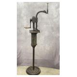 Antique Skeleton Pump Converted Lamp