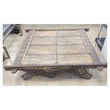 Antique Indian Ox Cart Coffee Table