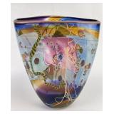 Wes Hunting Colorfield Art Glass Vase