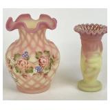 Fenton Uranium Glass Vases