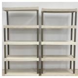 Plano 5 Tier Plastic Storage Shelving Units