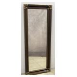 4.5 FT 100+ Year Old Carved Wood Framed Mirror