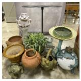 Selection of Yard Decor, Planters & More