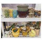 Selection of Planters & Yard Decor