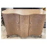French Style Serpentine Metal Cabinet