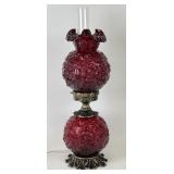Fenton Ruby Red "Gone With the Wind" Lamp
