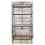 6 FT Wrought Iron Bakers Rack