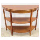 3 Tiered Demilune Console Table