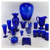 Cobalt Vases, Cups, Trinket Box & More