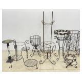 Selection of Metal Frame Plant Stands