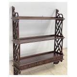 Chippendale Style Mahogany Hanging Shelf